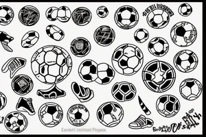 Soccer passion tattoo idea