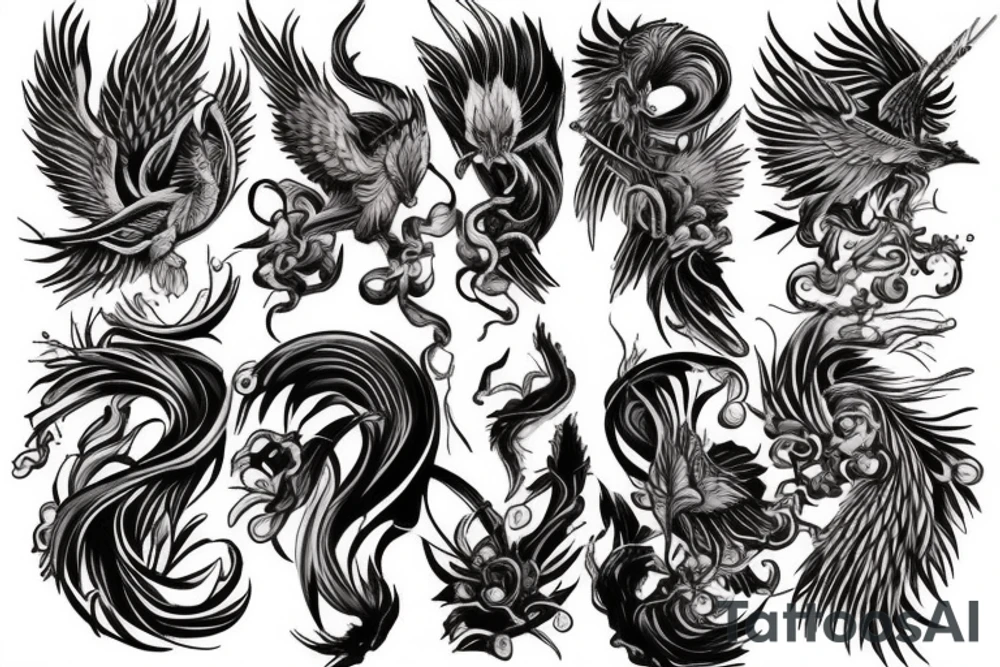 Phoenix tattoo idea