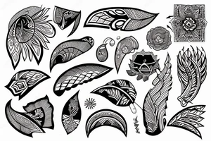 indian flut tattoo idea