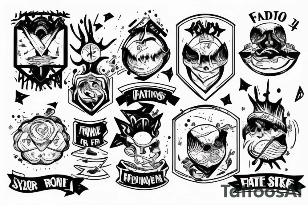 Father and twin sons bond tattoo idea