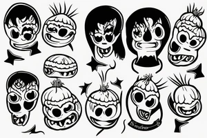 Hugging onions tattoo idea