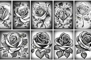 rose glass tattoo idea