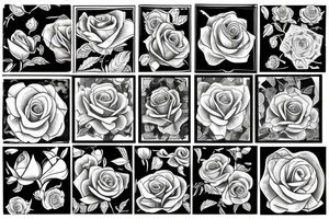 rose glass tattoo idea