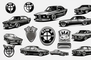 bmw car tattoo idea