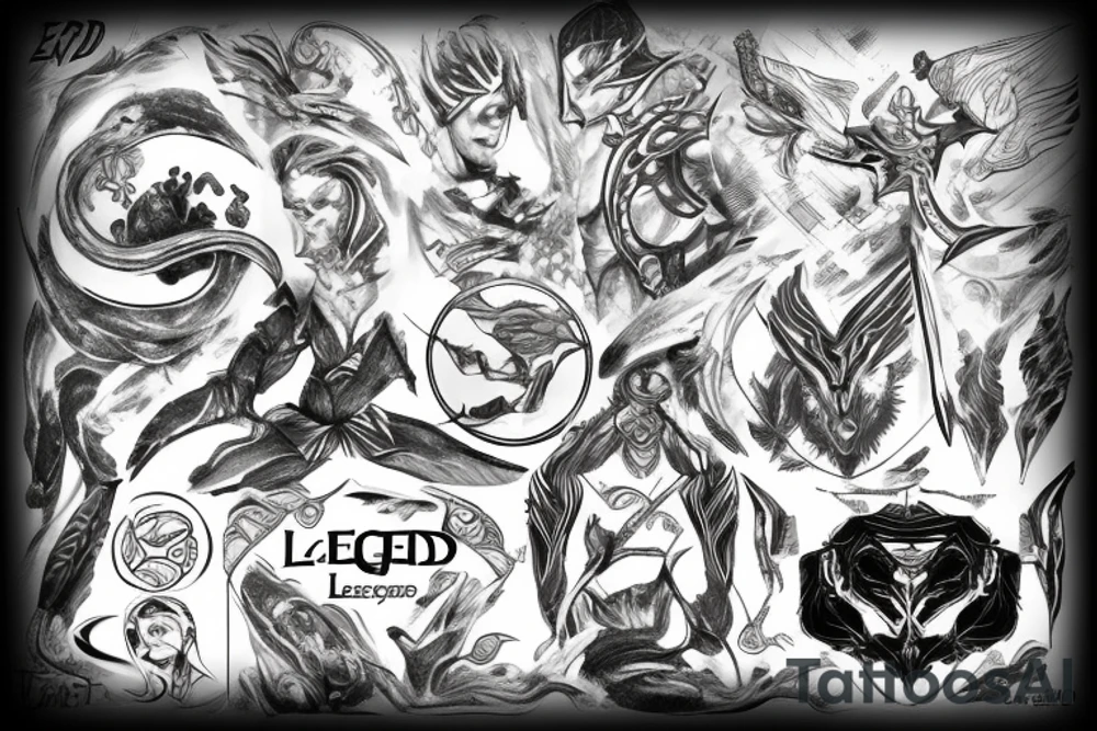 leauge of legends Zed tattoo idea