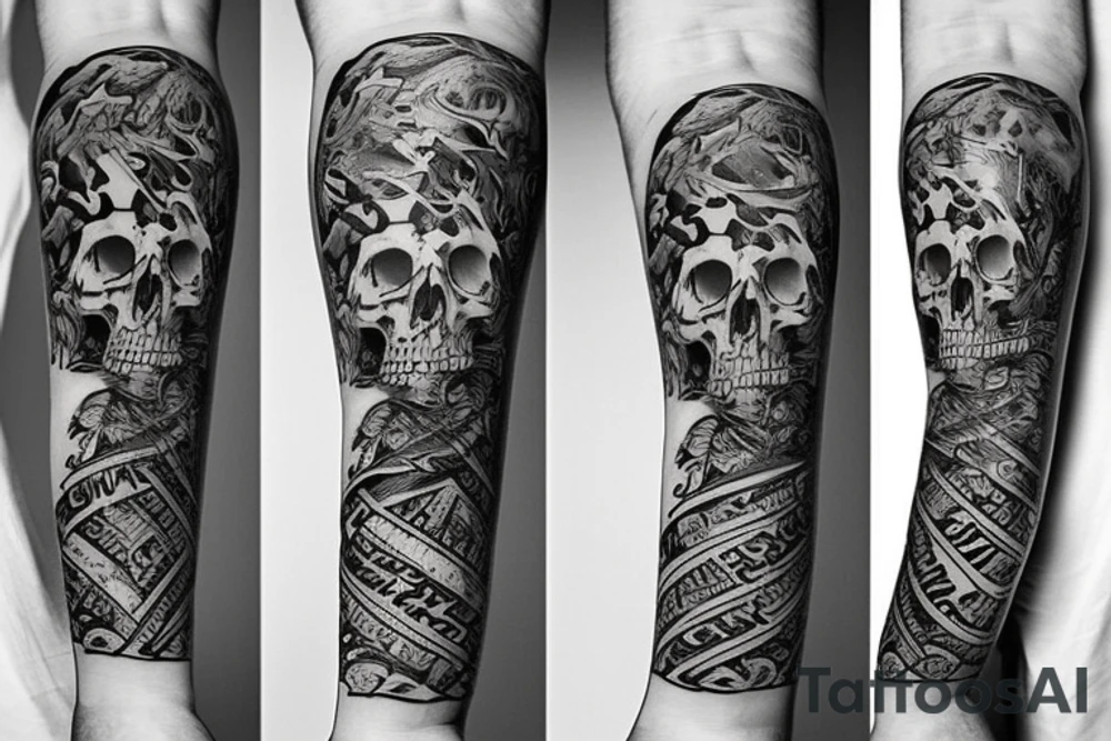 bone font tattoo idea
