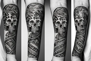 bone font tattoo idea