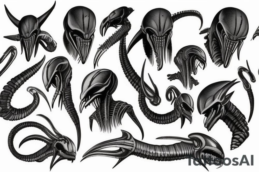 xenomorph tattoo idea