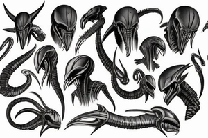 xenomorph tattoo idea