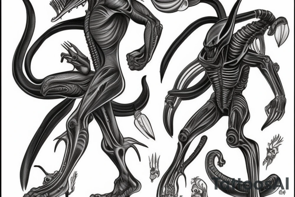 xenomorph tattoo idea