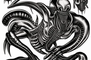 xenomorph tattoo idea