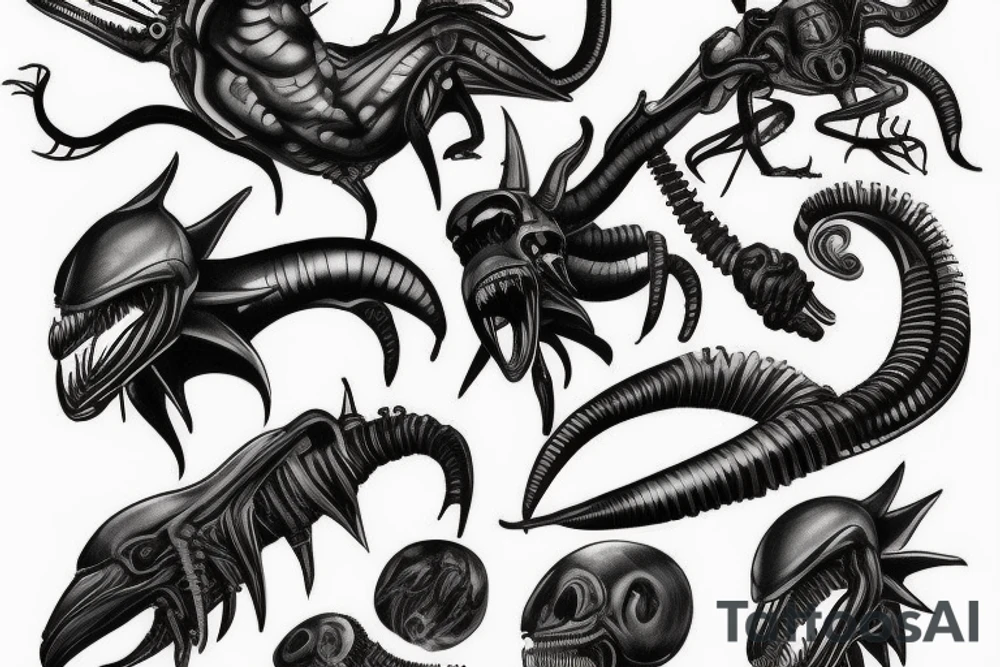 xenomorph tattoo idea