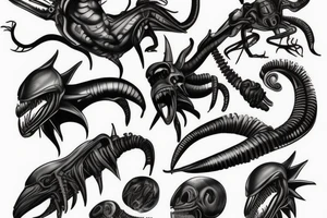 xenomorph tattoo idea