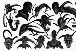 real xenomorph tattoo idea