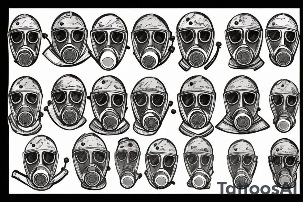 gas mask tattoo idea