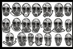 gas mask tattoo idea