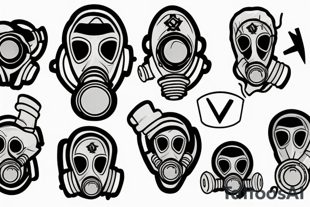 gas mask tattoo idea