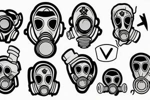 gas mask tattoo idea