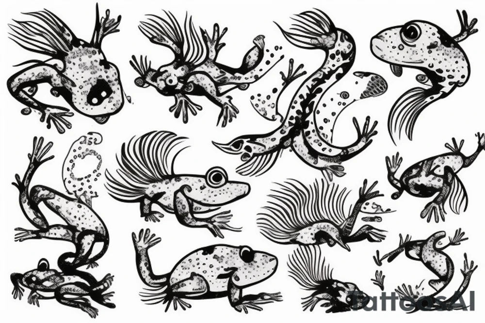 axolotl tattoo idea