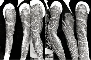 Cthulhu and elder gods sleeve tattoo idea