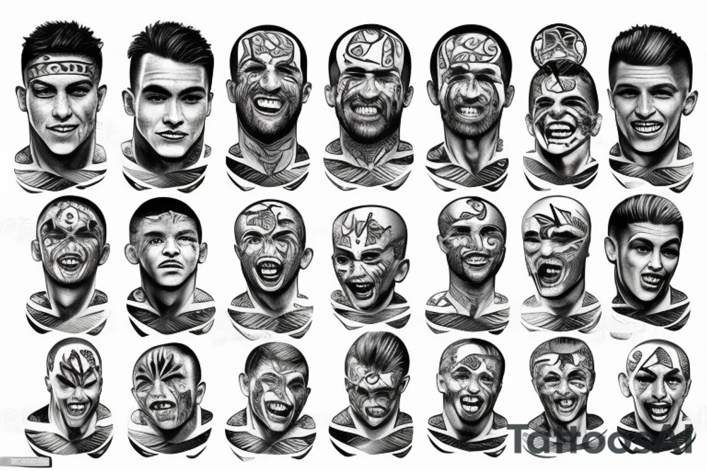 Fifa world cup three stars Argentina tattoo idea