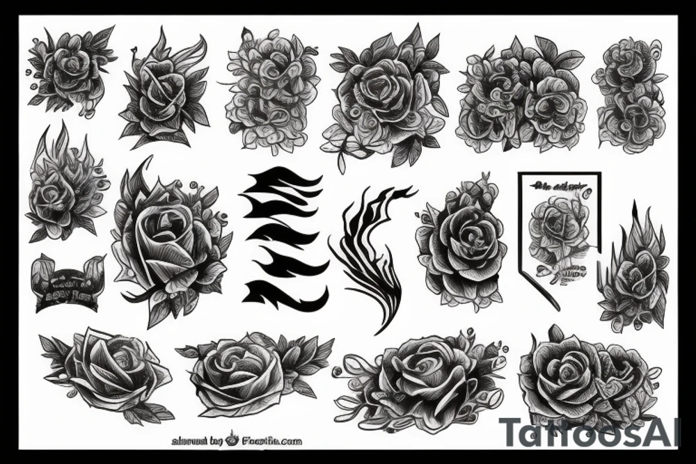 Fire and rain tattoo idea