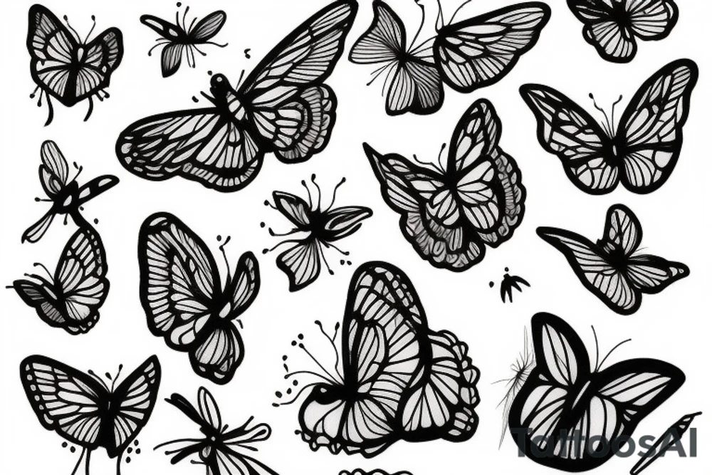 Butterflie tattoo idea