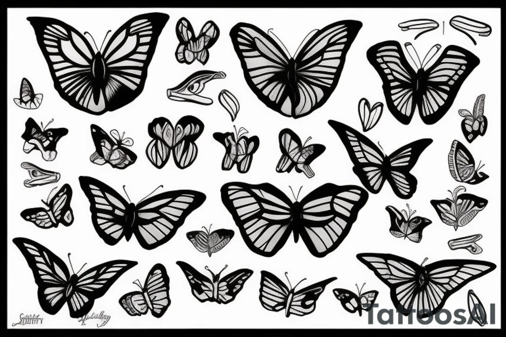 Butterflie tattoo idea