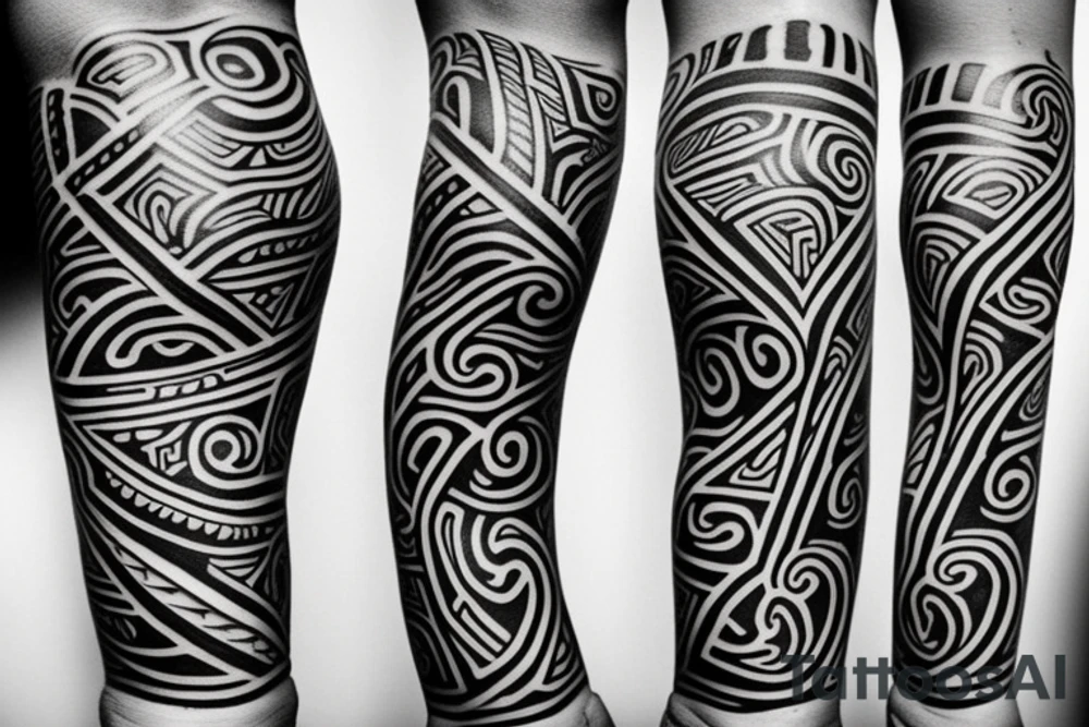 Maori Tribal Tattoo Arm Band tattoo idea