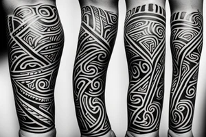 Maori Tribal Tattoo Arm Band tattoo idea