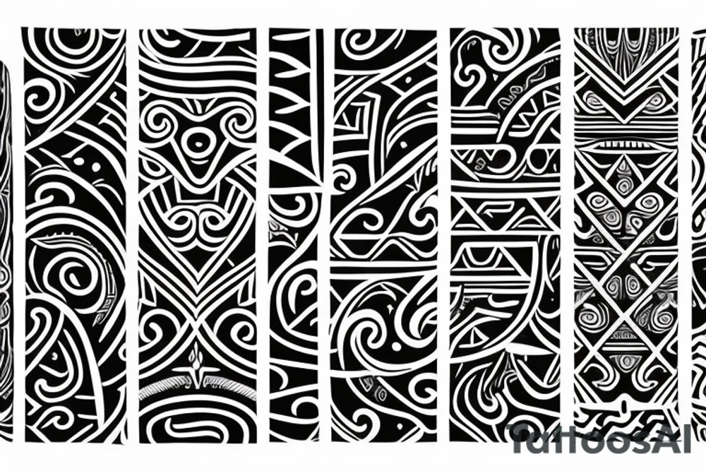Maori Tribal Tattoo Arm Band tattoo idea