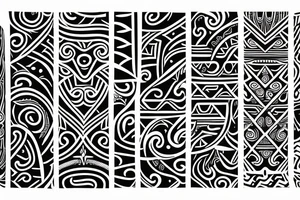 Maori Tribal Tattoo Arm Band tattoo idea