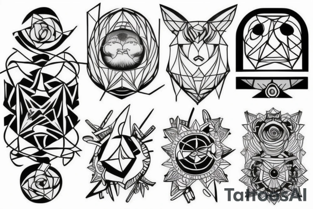 Geometric tattoo idea