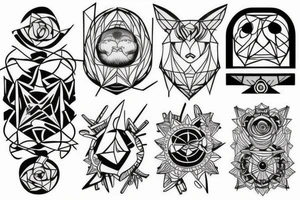 Geometric tattoo idea