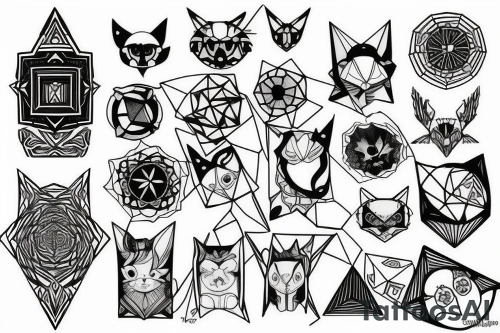 Geometric tattoo idea