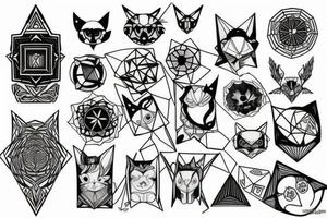 Geometric tattoo idea