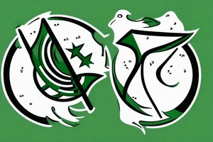 Werder Bremen Logo mit einem Flutlichtmast im  Hintergrund tattoo idea