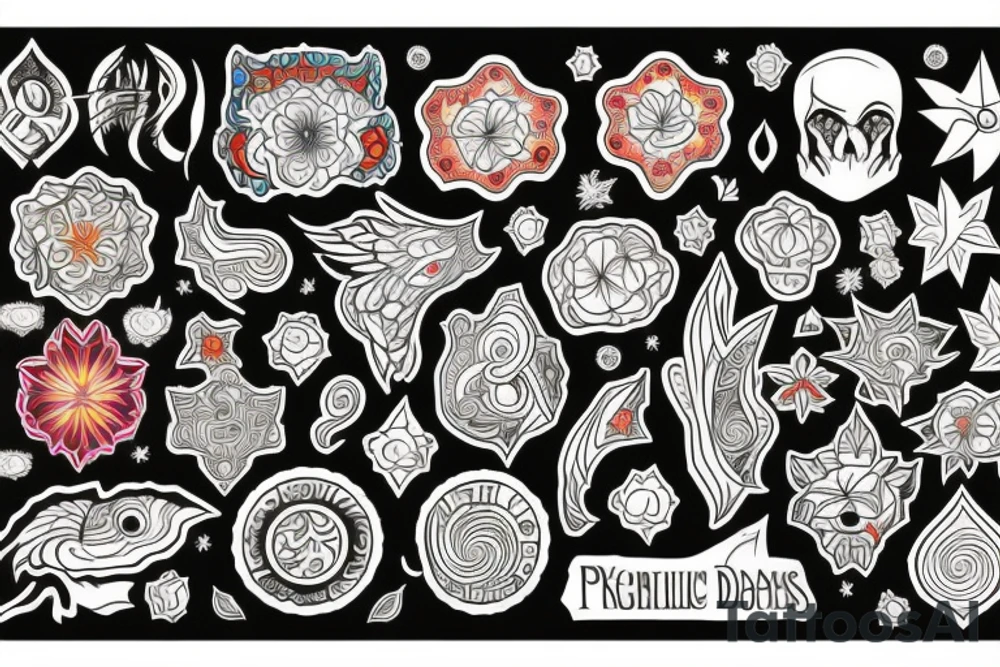 psychedelic tattoo idea