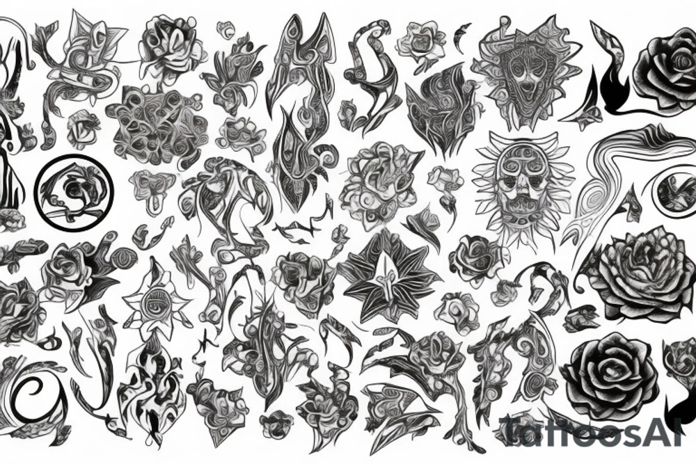 psychedelic tattoo idea