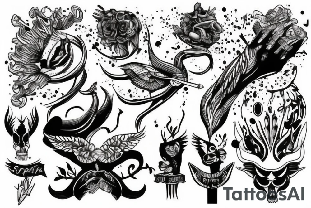 Napis, contra spem spero . W krzyzu tattoo idea