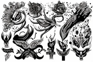 Napis, contra spem spero . W krzyzu tattoo idea