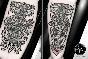 woord diego
warrior with sword
word kimty tattoo idea