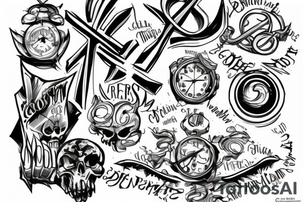Writing, contra spem spero . Cross tattoo idea