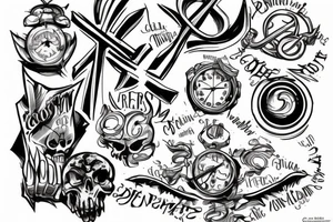 Writing, contra spem spero . Cross tattoo idea