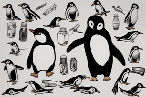penguin tattoo idea