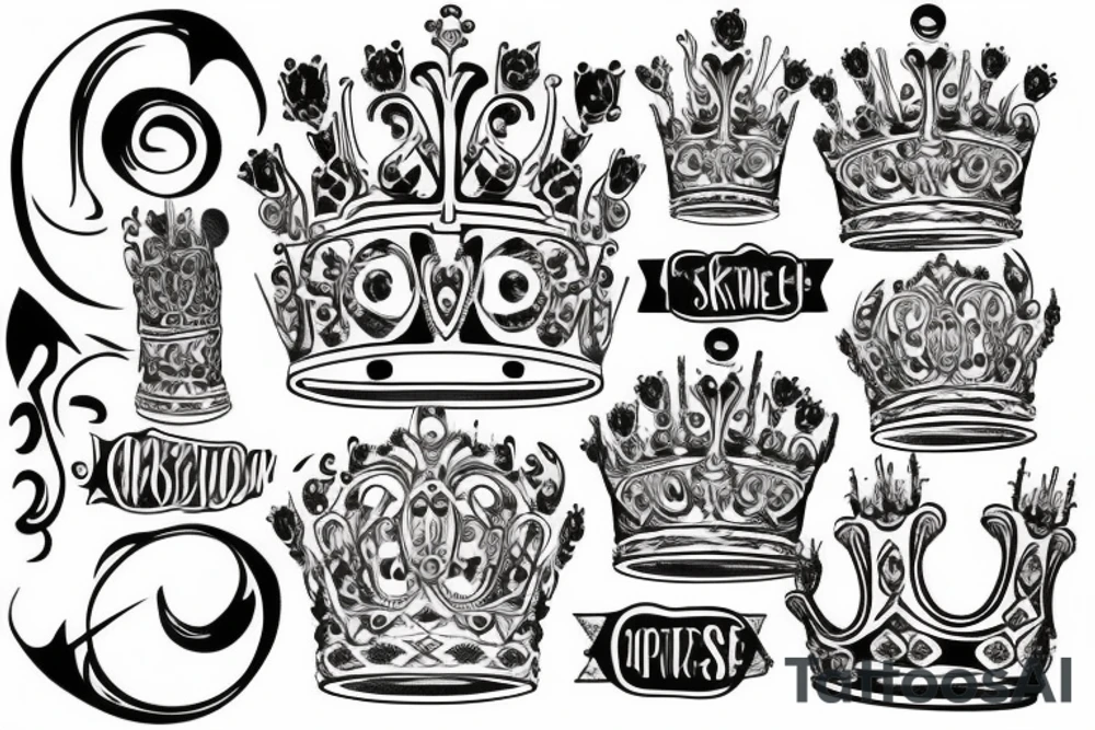 Crown tattoo idea