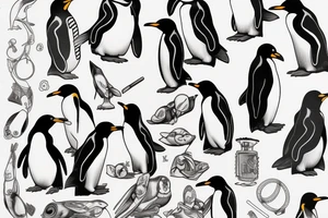 penguin tattoo idea