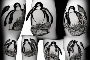 penguin tattoo idea