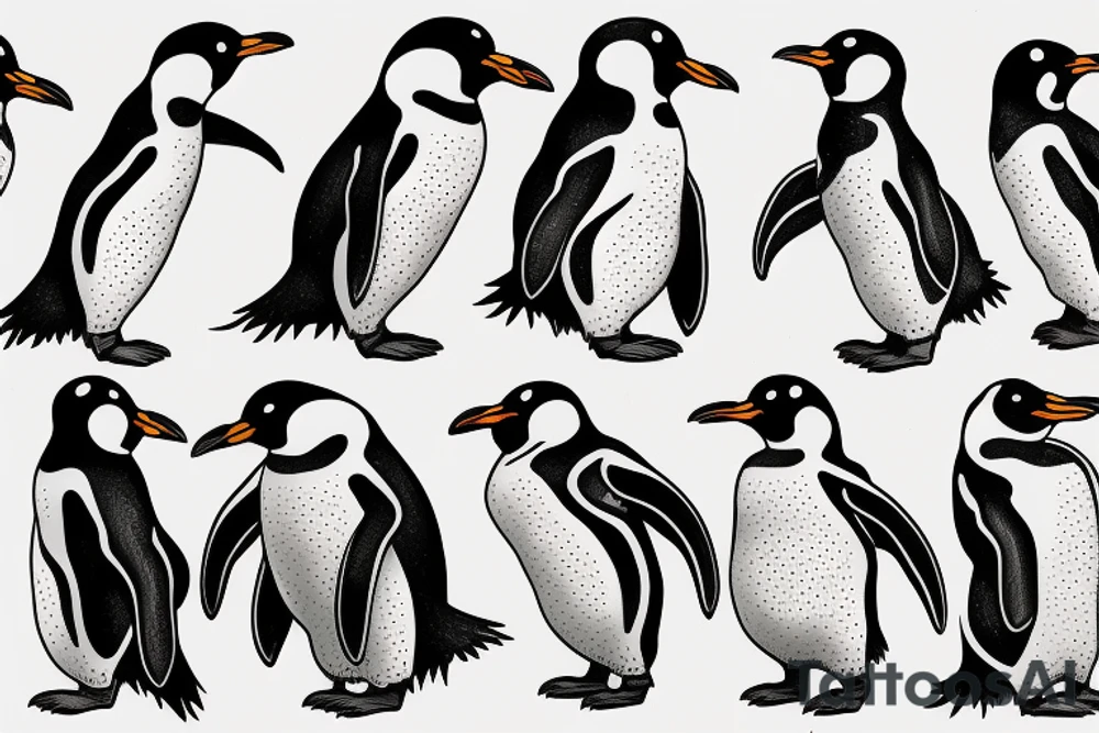 penguin tattoo idea
