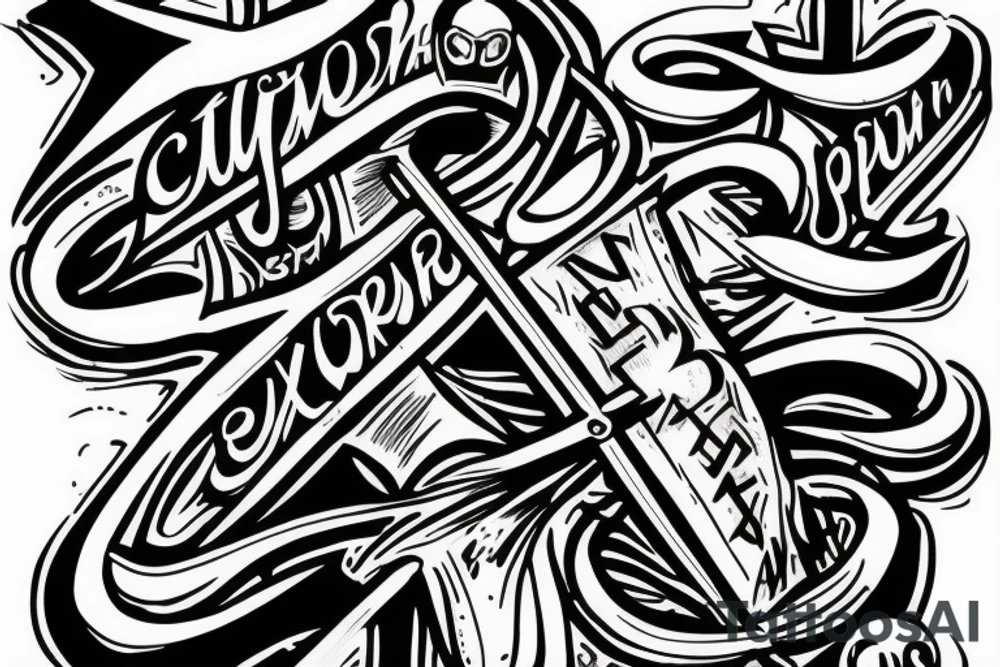 Writing, contra spem spero . Cross tattoo idea